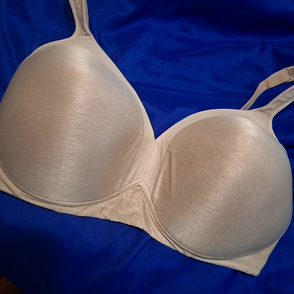 💮Warner's Light Beige Full-Coverage Padded Bra